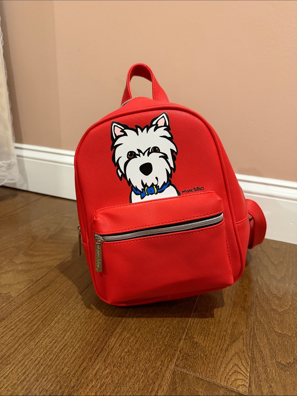 Marc Tetro Red Westie Mini Backpack